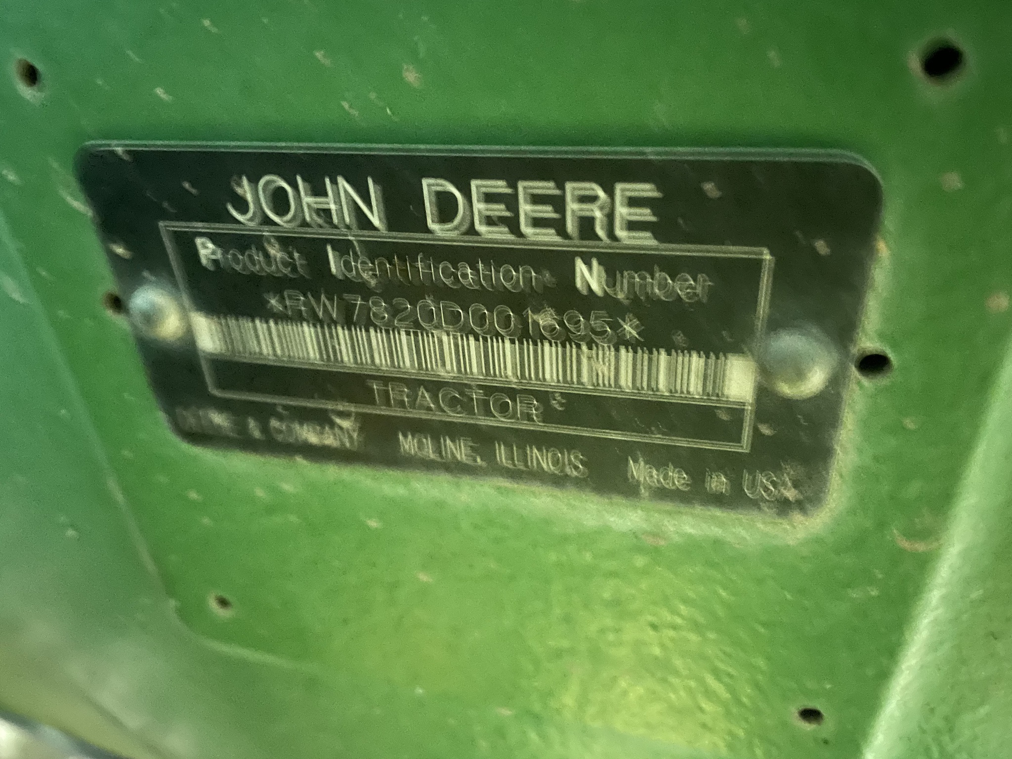 2003 John Deere 7820 Image 3