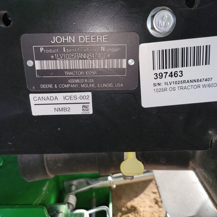 Photo of 2022 John Deere 1025R