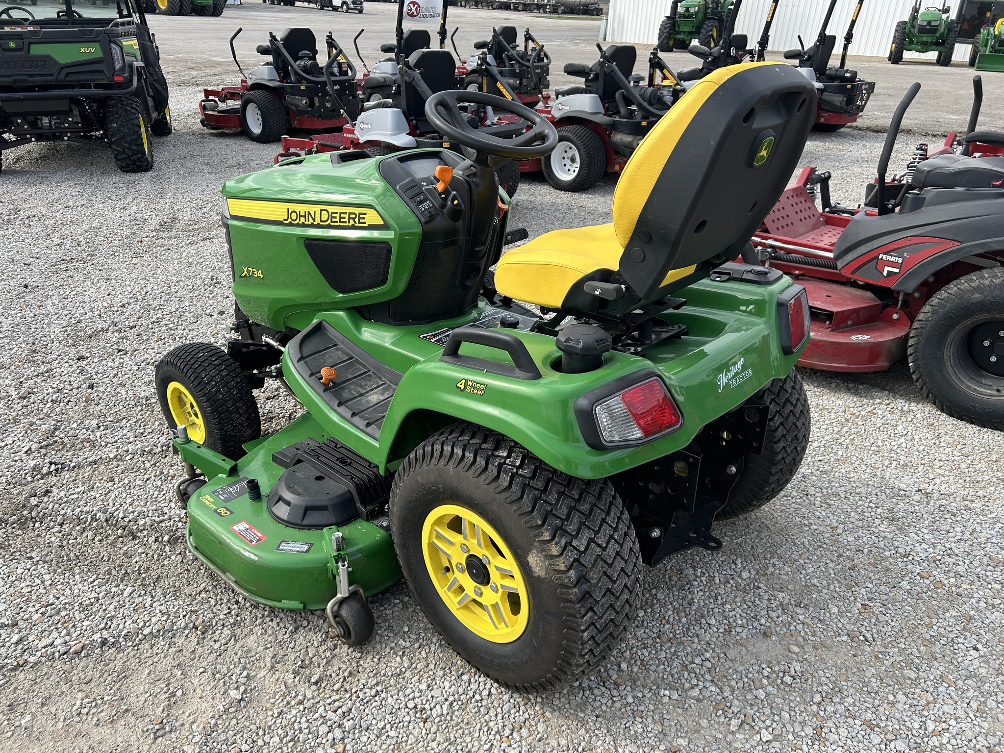 2024 John Deere X734 at Heritage Tractor in Roanoke, IL