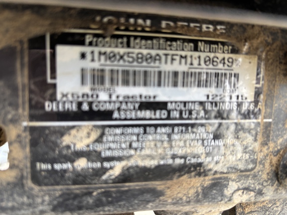 Used 2015 John Deere X580 Lawn & Garden Tractors at Koenig Equipment in Lebanon, OH - Photo16