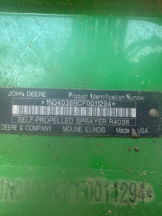 Photo of 2016 John Deere R4038