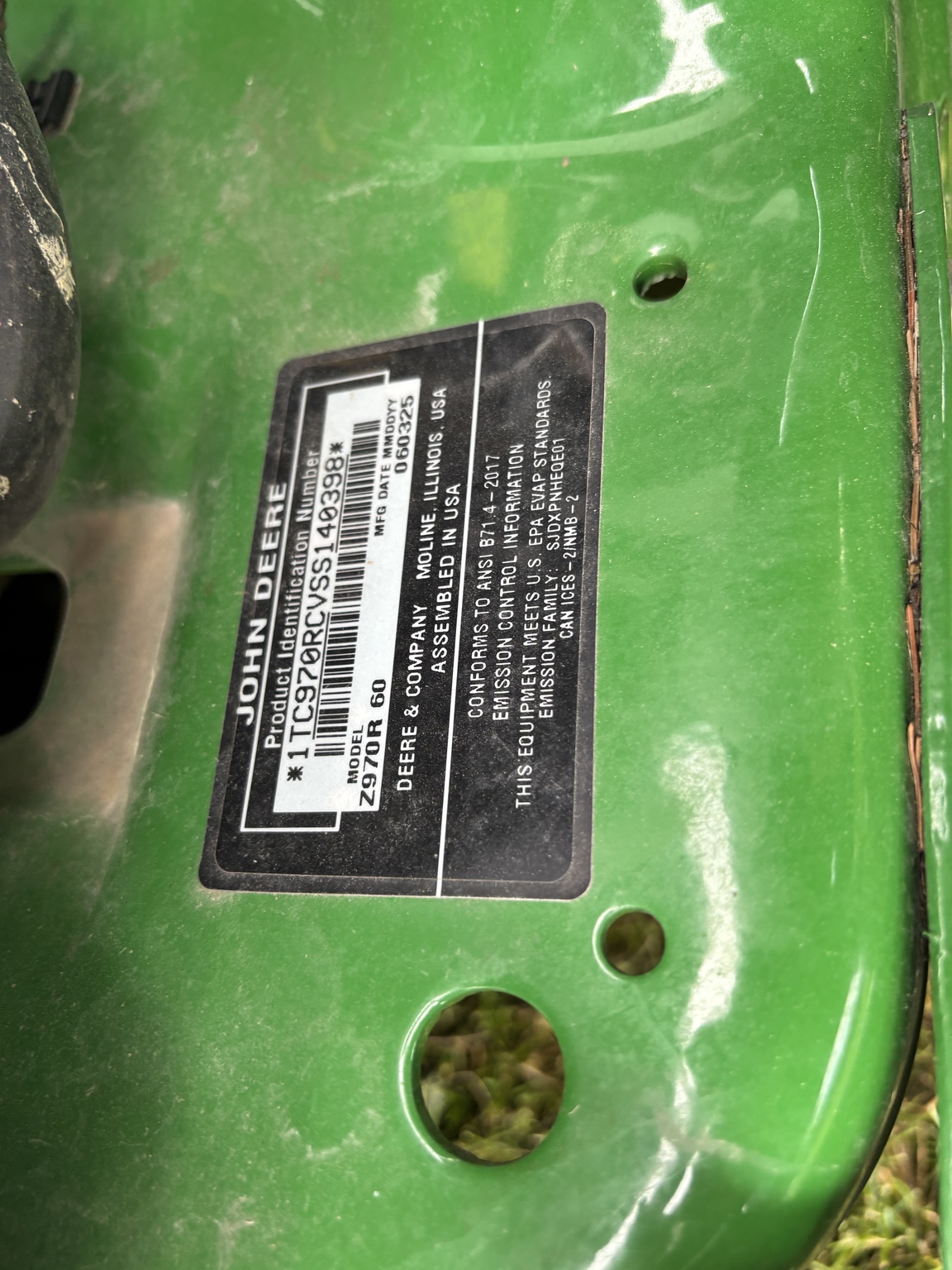New In-Stock 2025 John Deere Z970R Zero Turn Mowers at Koenig Equipment in Urbana, OH - PhotoXL8