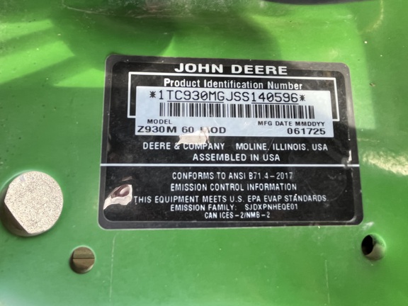 2025 John Deere Z930M
