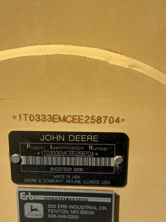 2014 John Deere 333-6