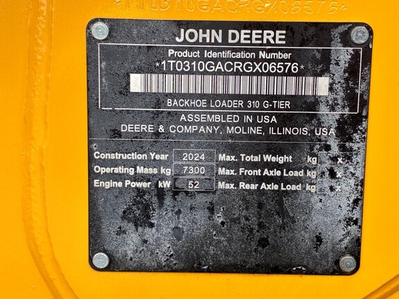 2024 John Deere 310G