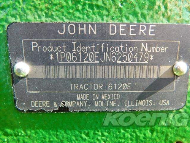 Used 2022 John Deere 6120E Cab Utility Tractors at Koenig Equipment in Richmond, IN - PhotoXL27