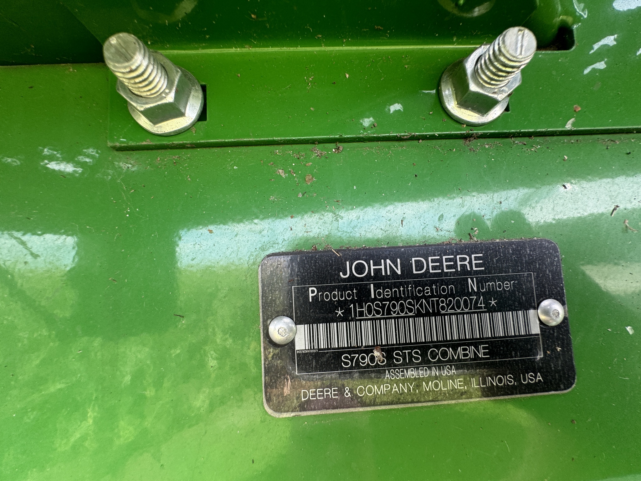  2022 John Deere S790 at Heritage Tractor in Mendota, IL