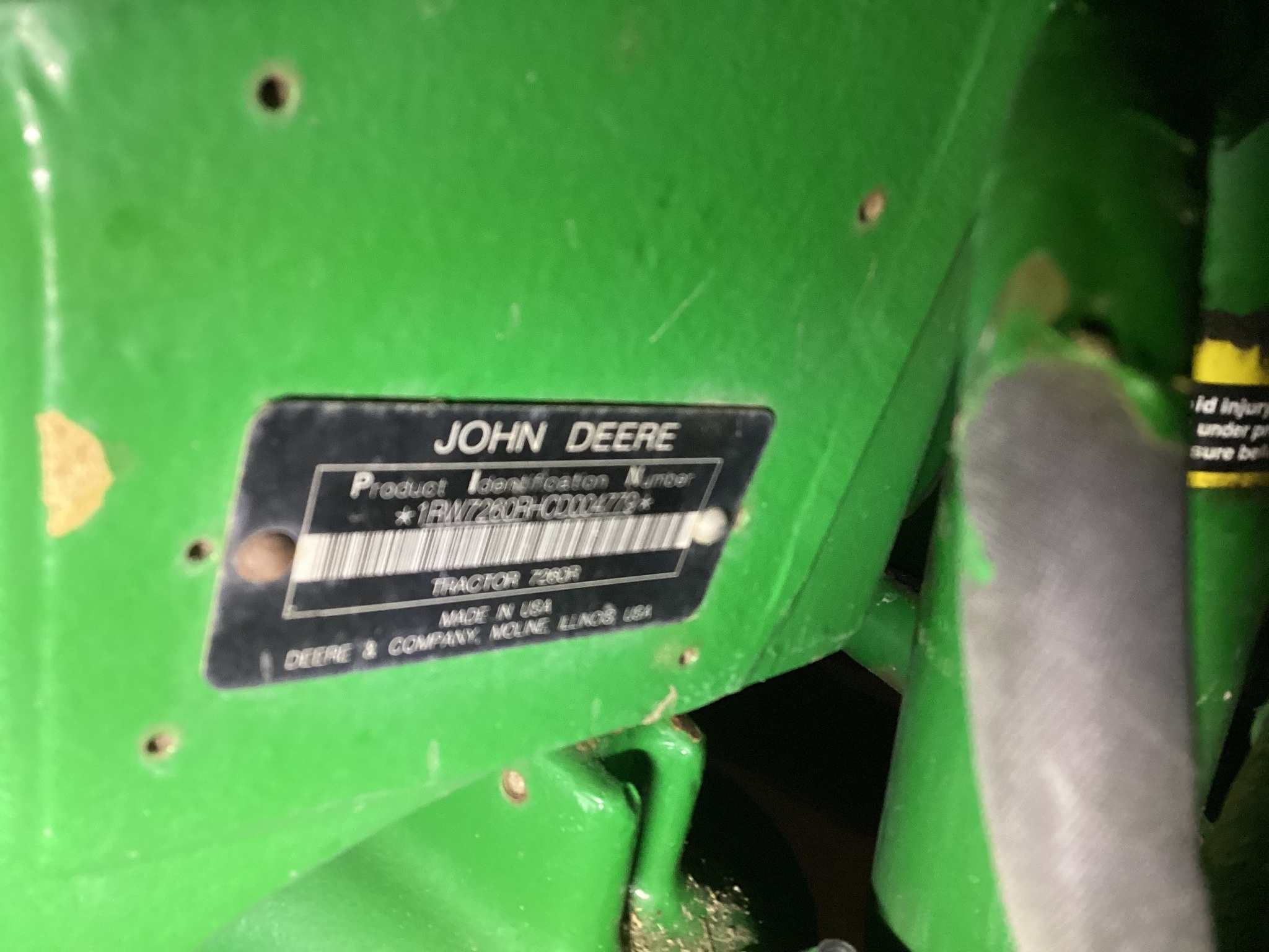2012 John Deere 7260R Image 30