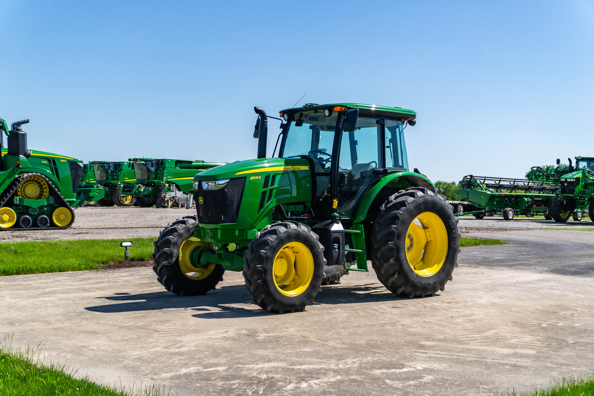 Used 2024 John Deere 6105E Cab Utility Tractors at Koenig Equipment in Anna, OH - PhotoXL0