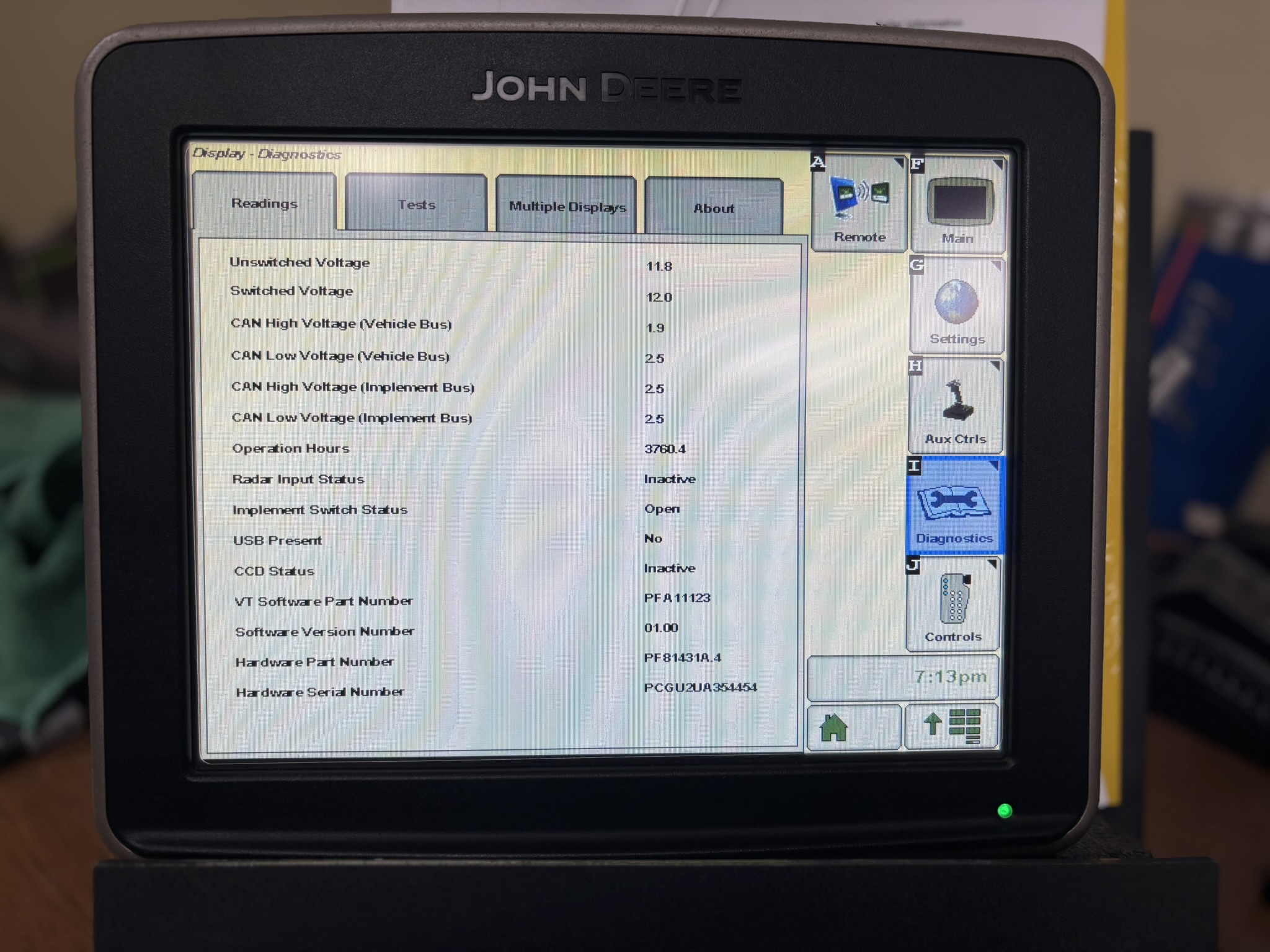 2012 John Deere 2630 Display Image 1