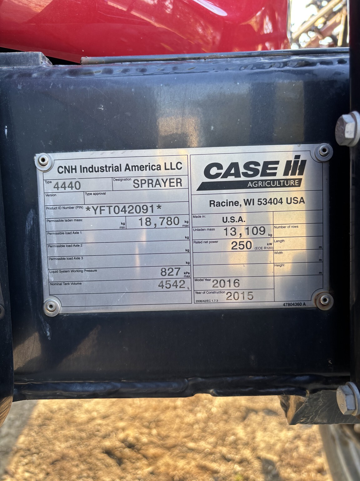 2016 Case IH Patriot 4440 Image 5