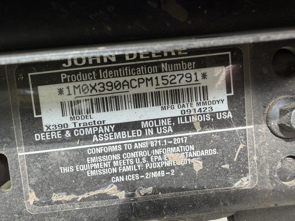 2023 John Deere X390 - Photo3