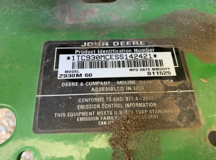 Photo of 2025 John Deere Z930M