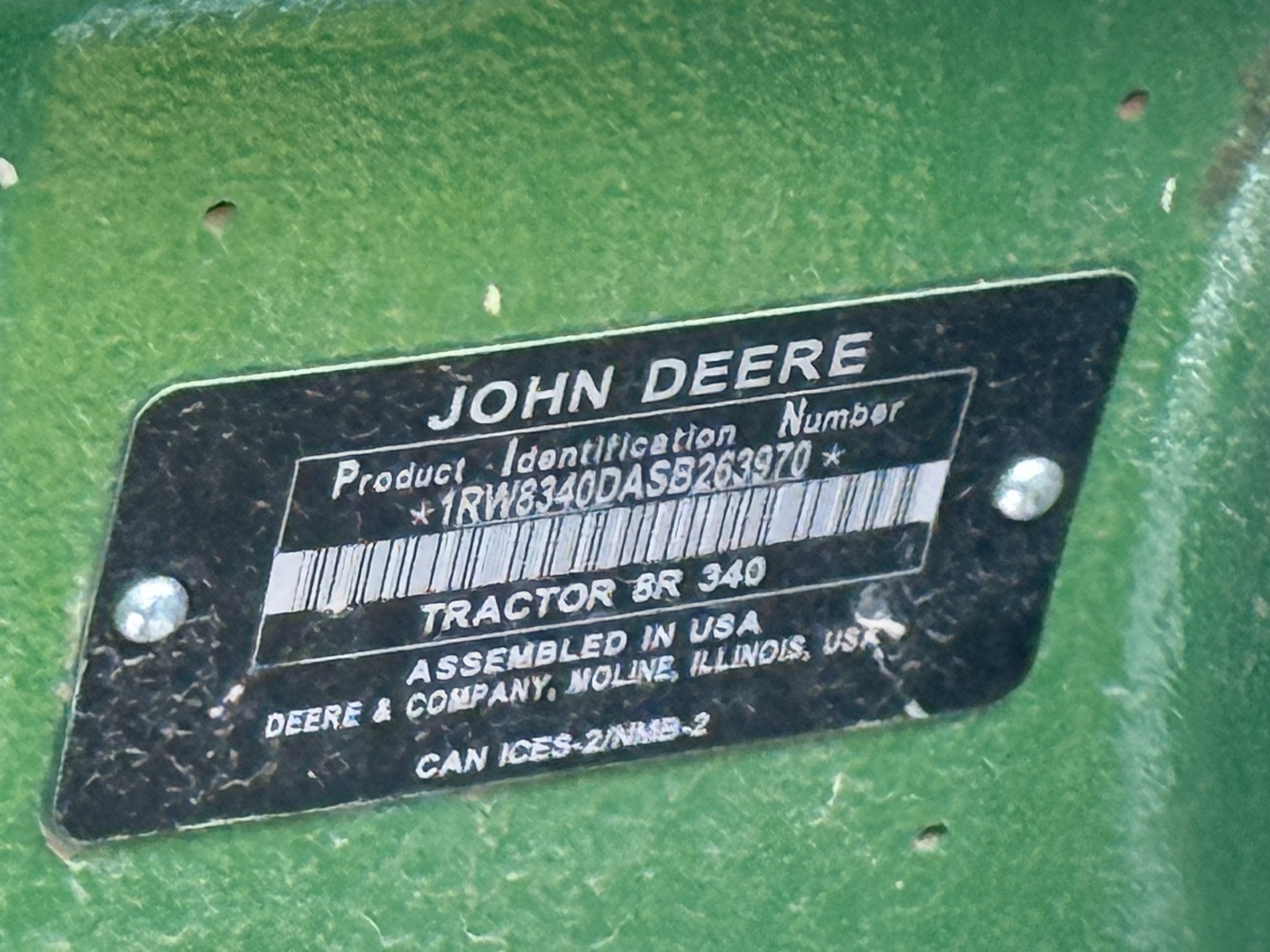  2025 John Deere 8R 340 at Heritage Tractor in Nevada, MO
