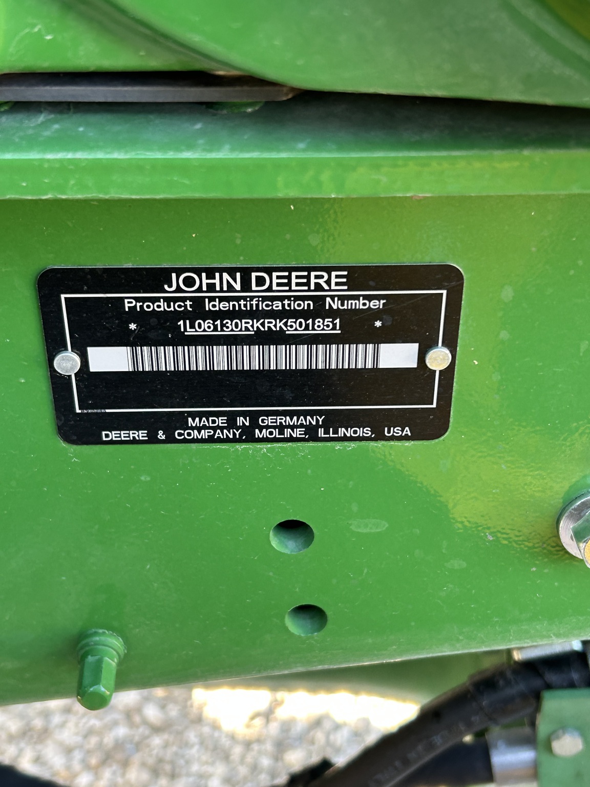  2025 John Deere 6R 130 at Heritage Tractor in Macomb, IL