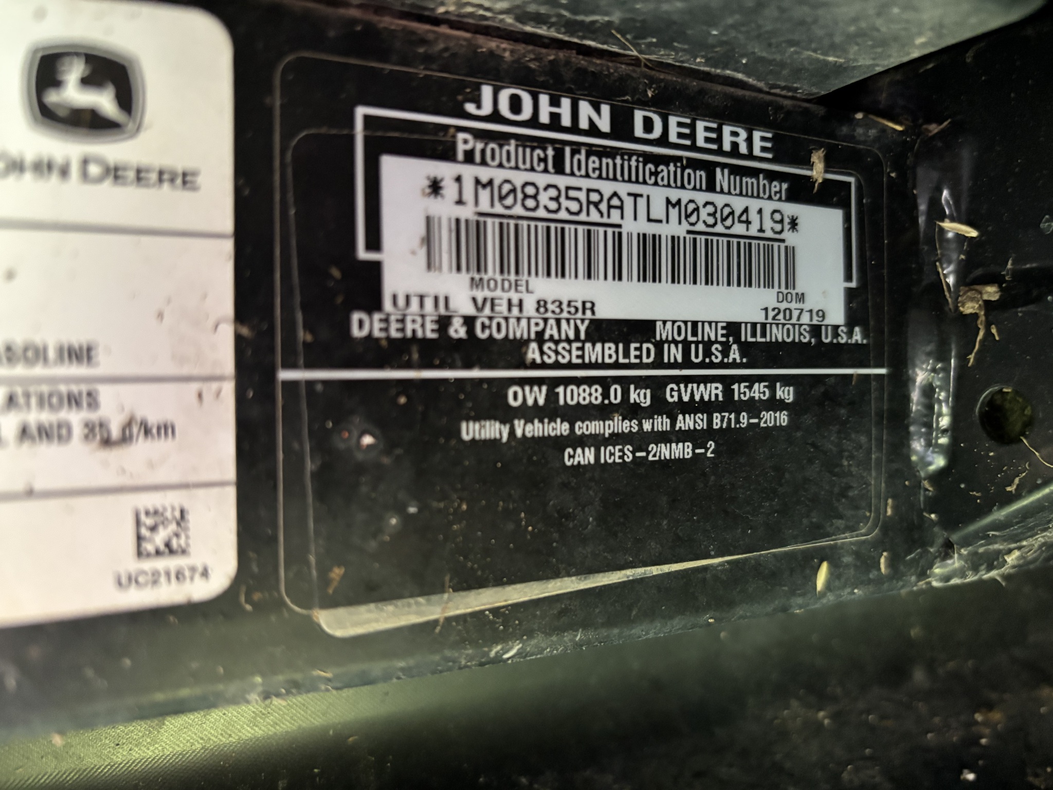  2020 John Deere XUV 835R at Heritage Tractor in Atchison, KS
