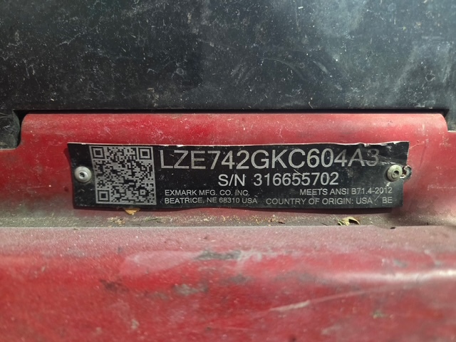 2016 Exmark LZE742GKC Image 6