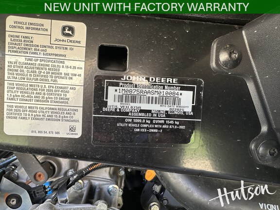 Photo of 2025 John Deere XUV 875R Premium Cab Diesel