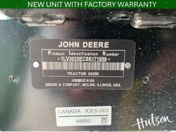 Photo of 2025 John Deere 3025E