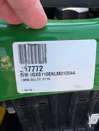Photo of 2021 John Deere S110