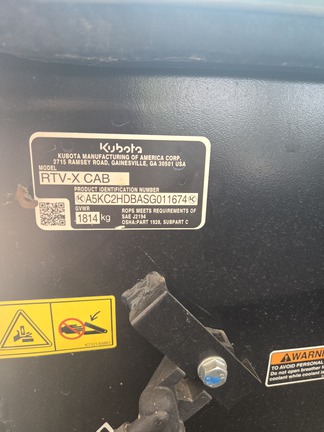 2025 Kubota RTV-X
