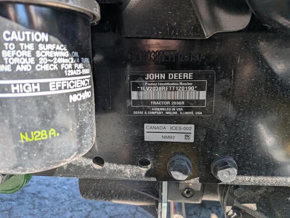 2026 John Deere 2038R