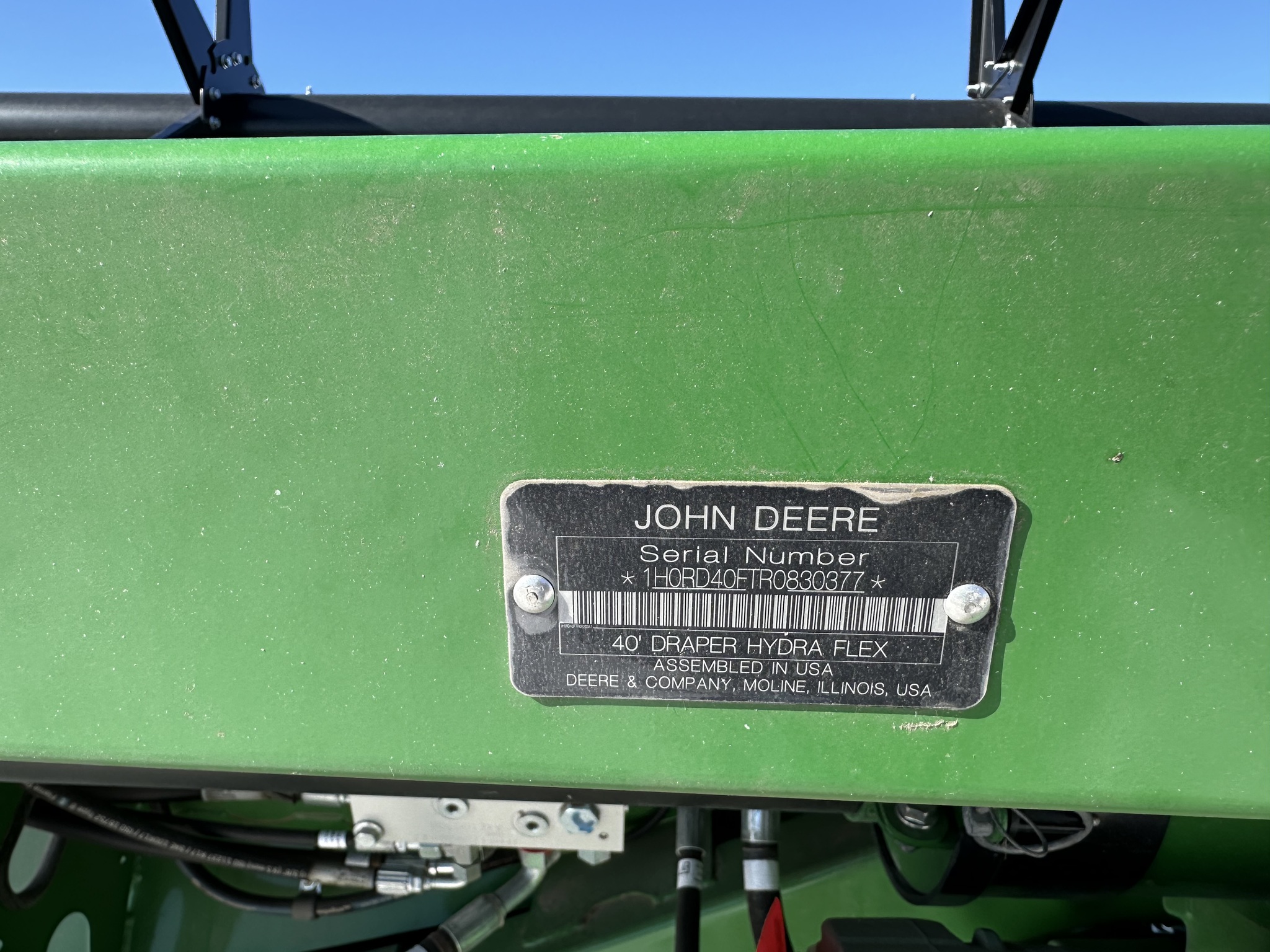  2024 John Deere RD40F at Heritage Tractor in Monmouth, IL