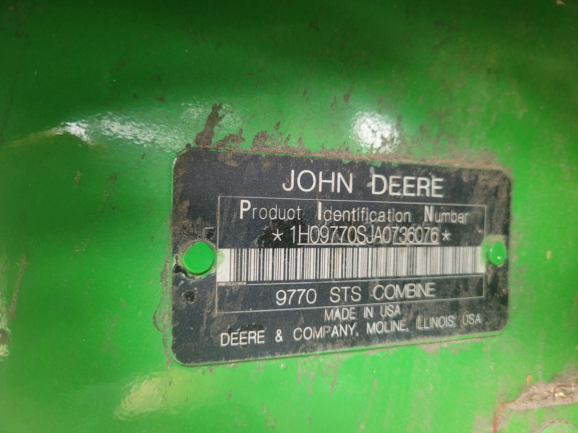 2010 John Deere 9770 STS Image 7