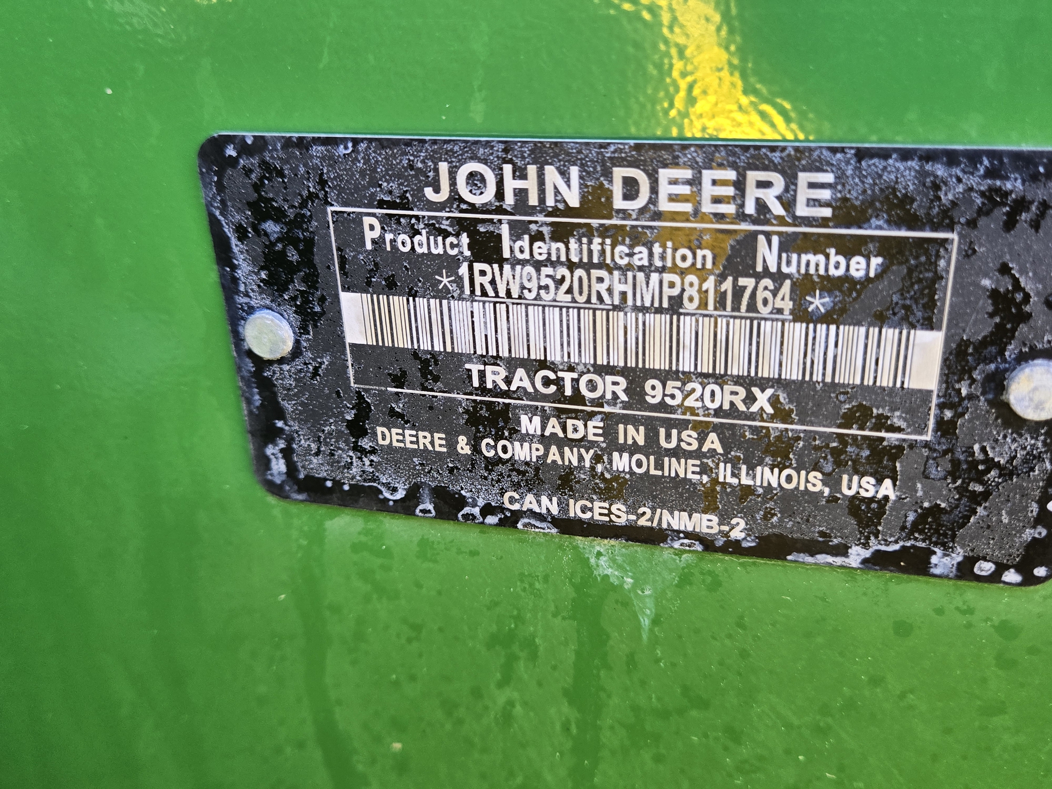  2021 John Deere 9520RX at Heritage Tractor in Monmouth, IL