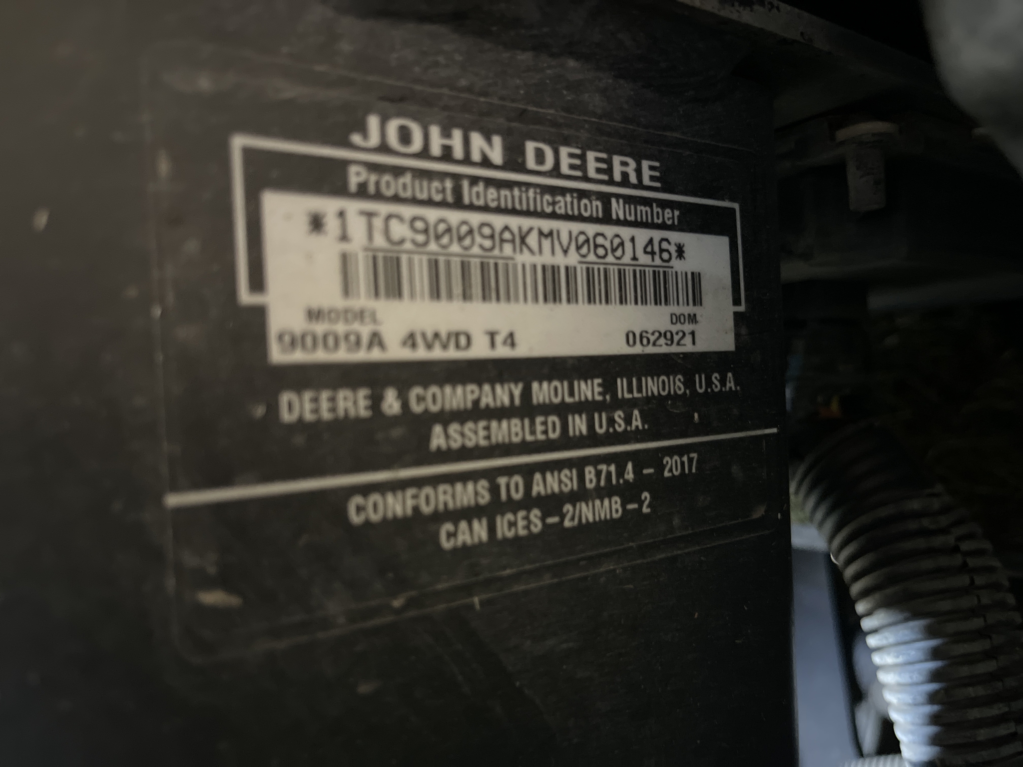 2021 John Deere 9009A Image 17