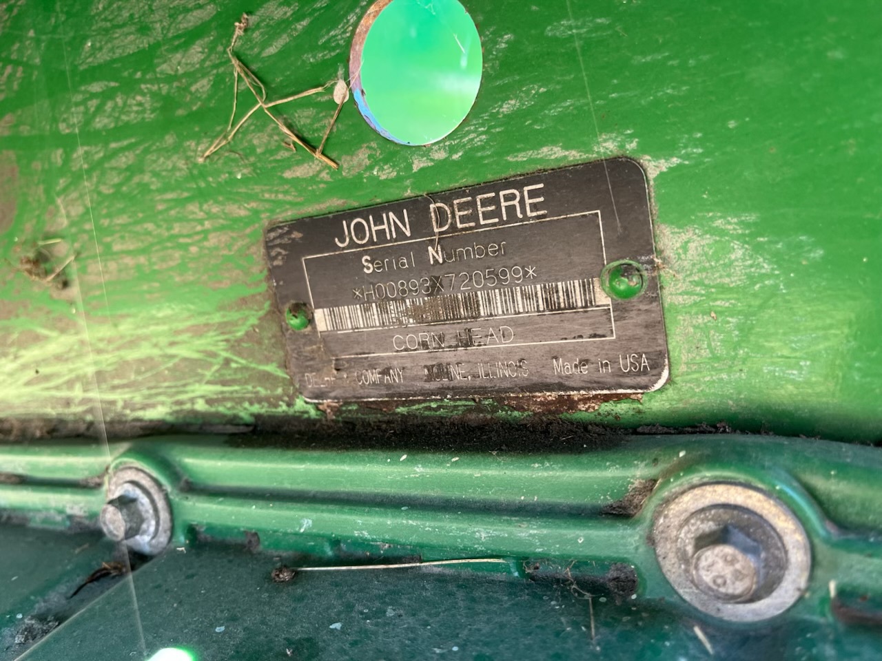 2007 John Deere 893 Image 9