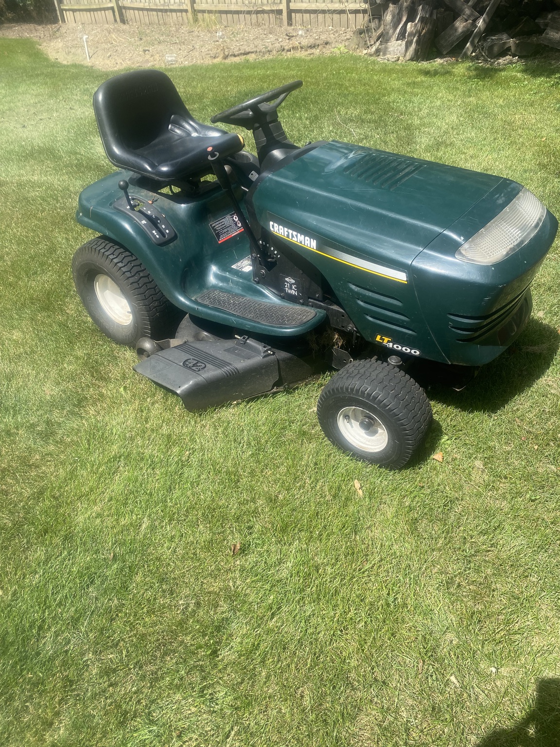 2001 Craftsman LT1000 Image 3