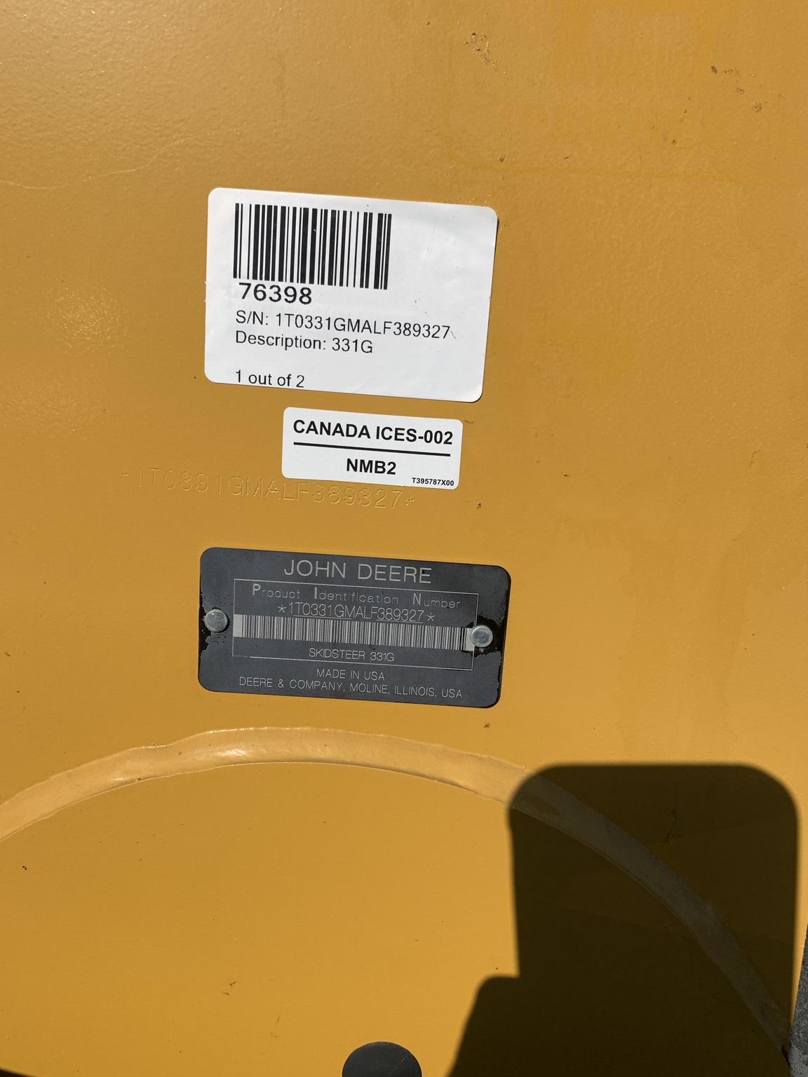 2020 John Deere 331G Image 6