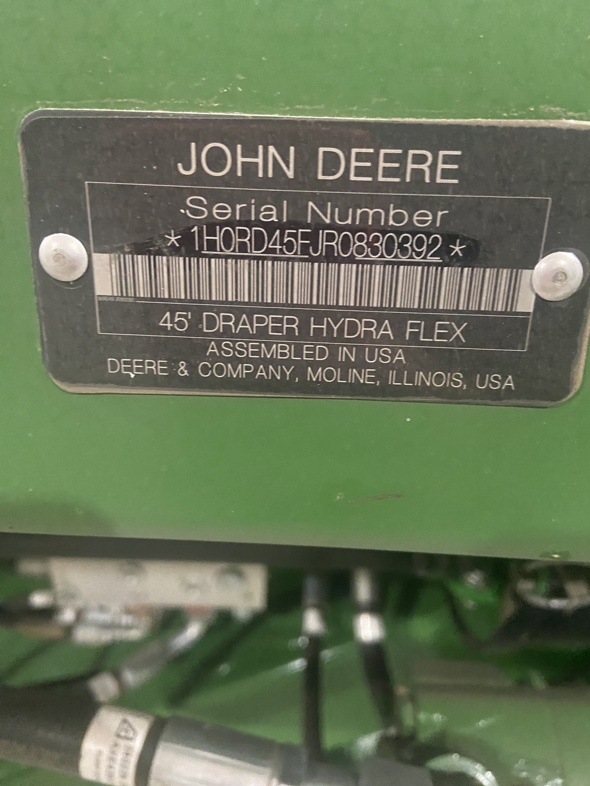  2024 John Deere RD45F at Heritage Tractor in Lacon, IL