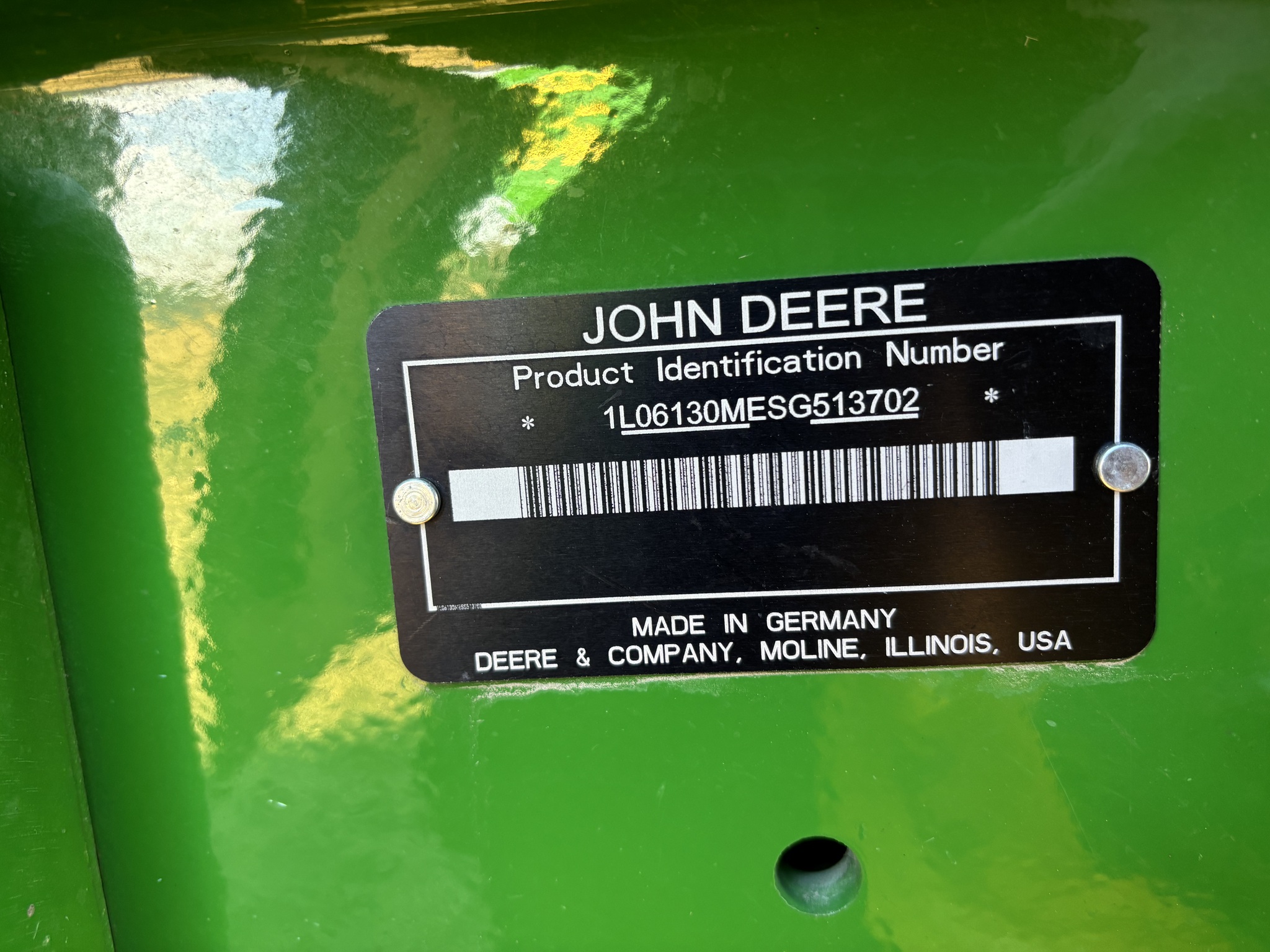  2025 John Deere 6M 130 at Heritage Tractor in Aledo, IL