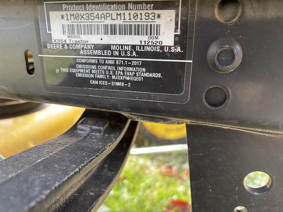 Used 2021 John Deere X354 Lawn & Garden Tractors at Koenig Equipment in Greenville, OH - Photo10