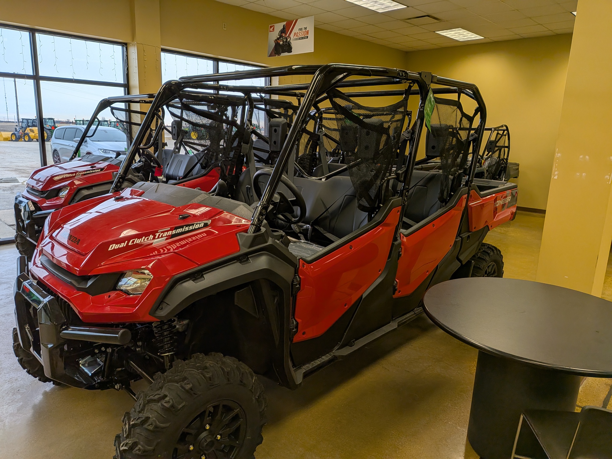  2025 Honda SXS10M6DS RED PIONEER at Heritage Tractor in Galesburg, IL