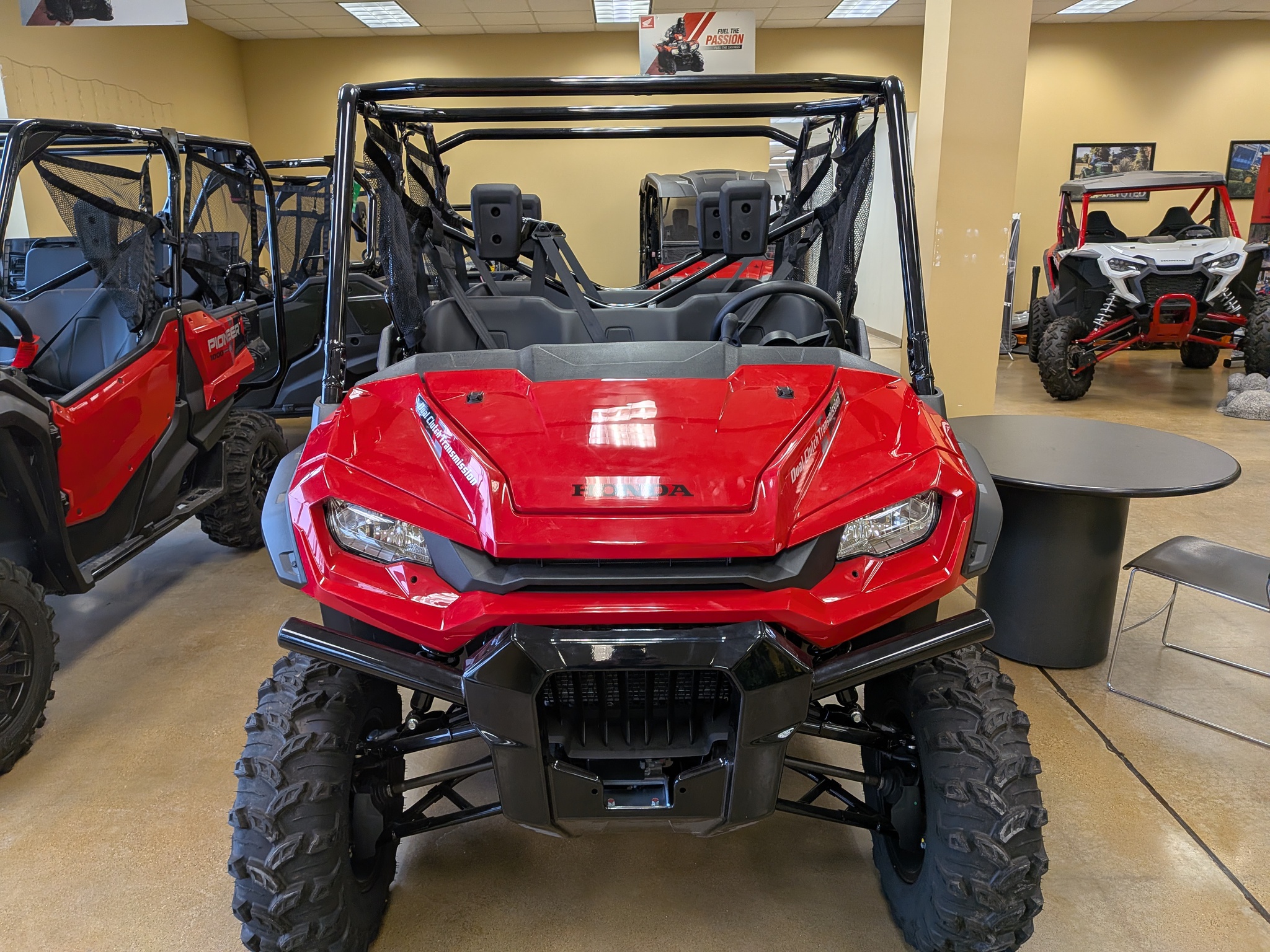  2025 Honda SXS10M6DS RED PIONEER at Heritage Tractor in Galesburg, IL
