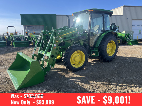  John Deere 5075E Cab Tractor + Loader