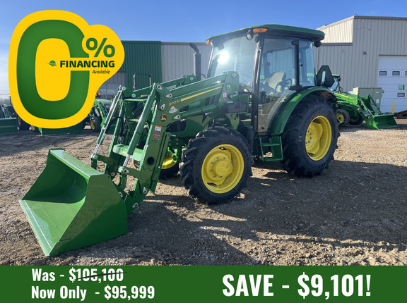  John Deere 5075E Cab Tractor + Loader