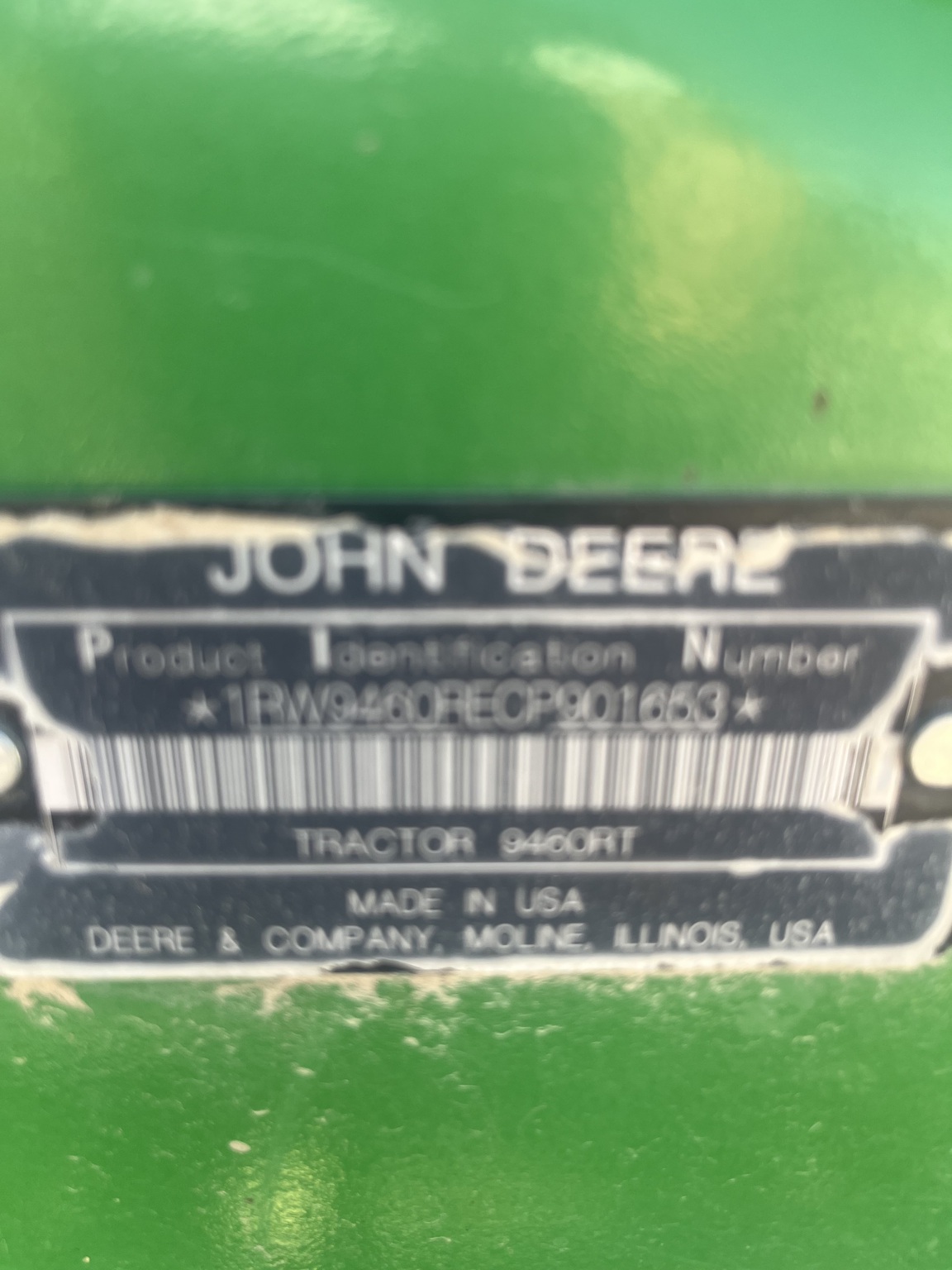 2012 John Deere 9460RT Image 9