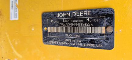 2019 John Deere 460E
