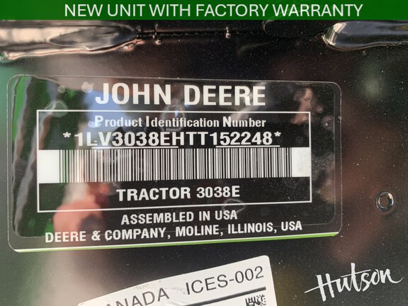 Photo of 2026 John Deere 3038E