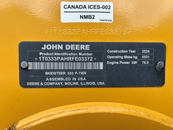 2024 John Deere 333 P