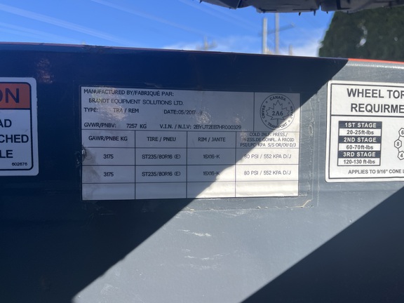 2017 Brandt UBT822