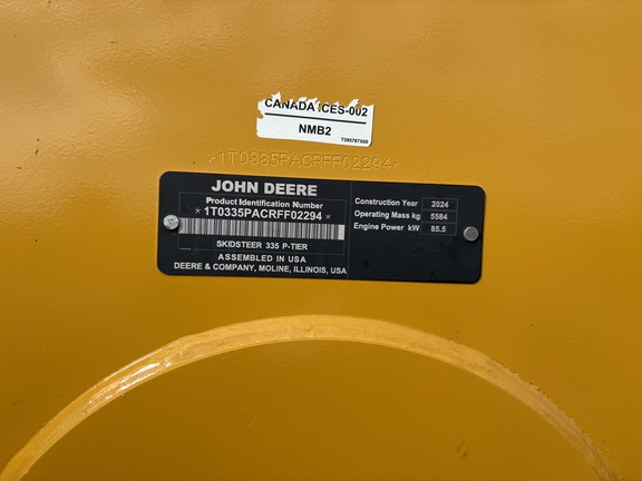 2024 John Deere 335 P