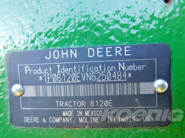 Used 2022 John Deere 6120E Utility Tractors at Koenig Equipment in Rushville, IN - PhotoXL27