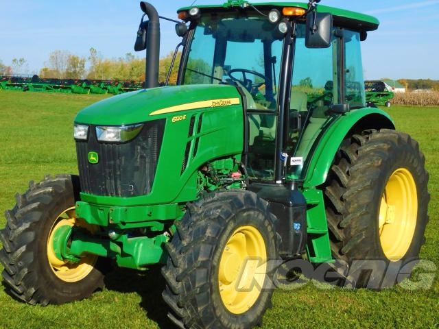 Used 2022 John Deere 6120E Utility Tractors at Koenig Equipment in Rushville, IN - PhotoXL0
