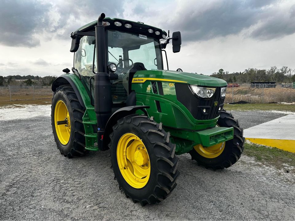 2024 John Deere 6R120 A/C CAB 4WD 132HP TRACTOR Image 2