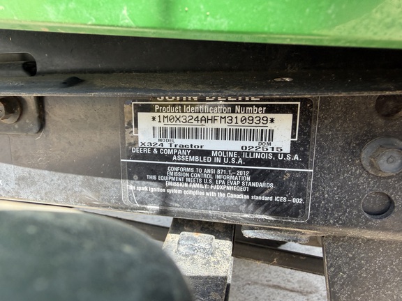 2015 John Deere X324 - Photo25